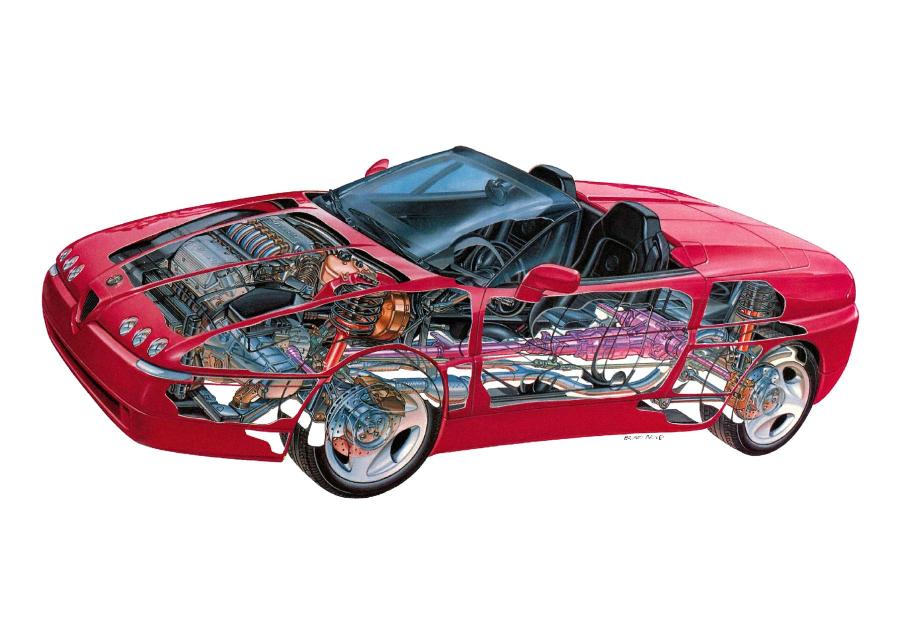 Схема Alfa Romeo 164 Proteo Concept 1991 года  (фото 2 из 34)
